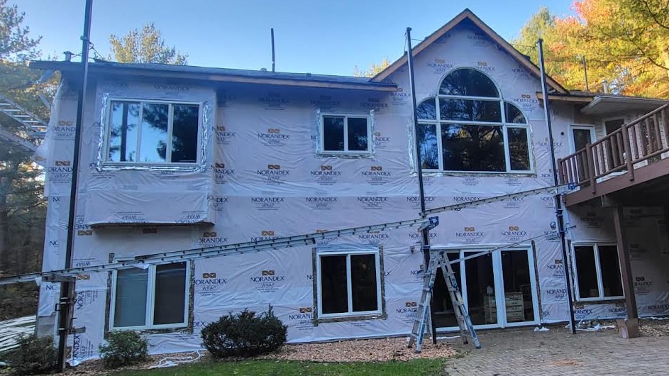 Photo of an in progress Lake Elmo, MN roof.