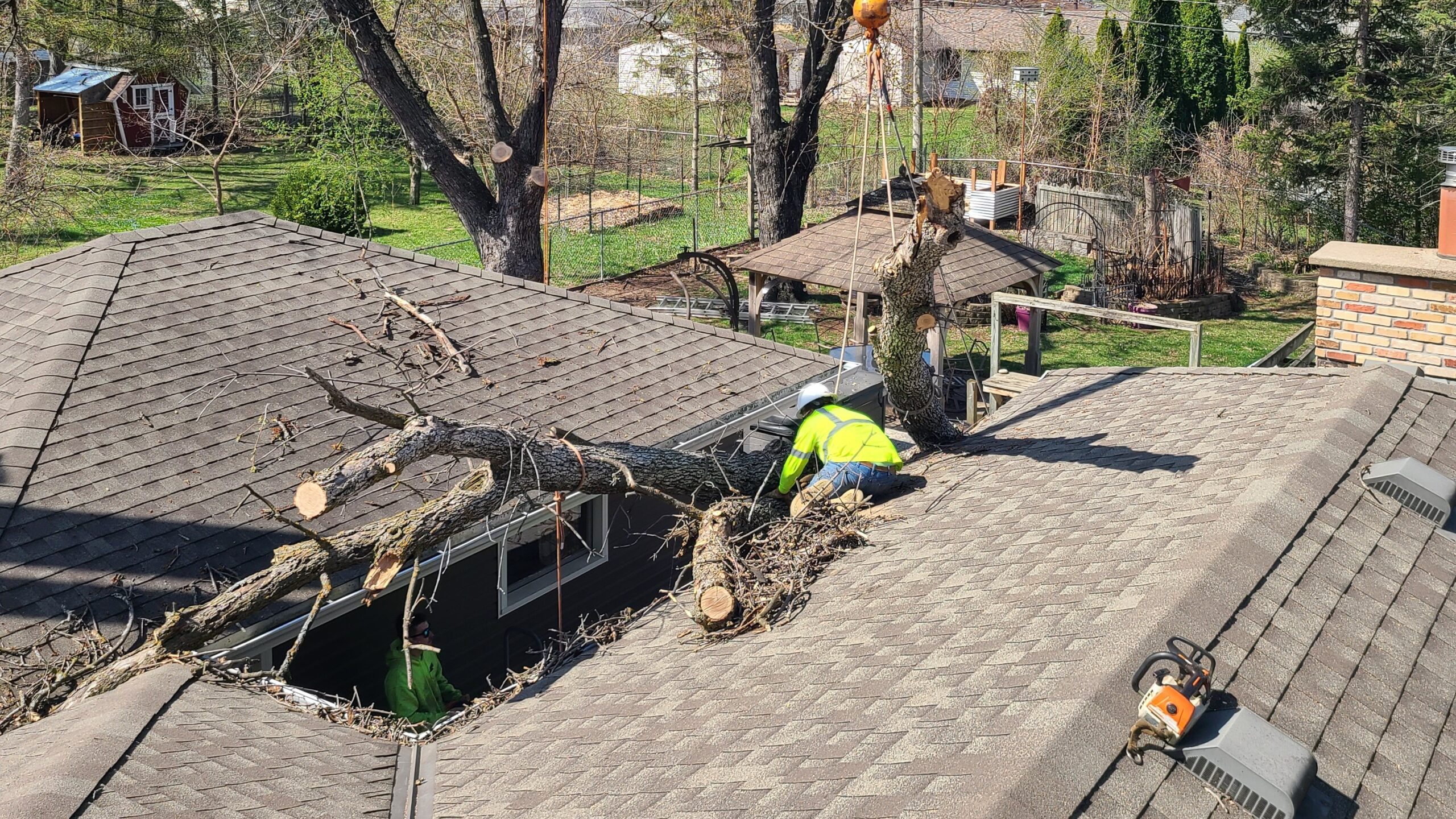 Photo of an in progress Lake Elmo, MN roof.