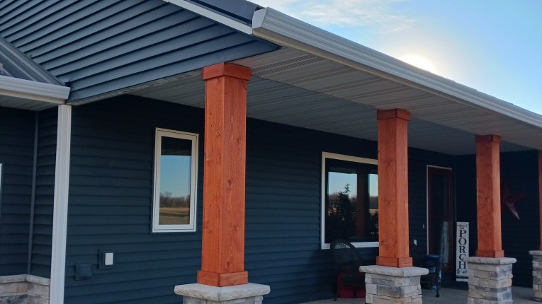 Photo of a completed Forest Lake, MN home after an entire exterior remodel.