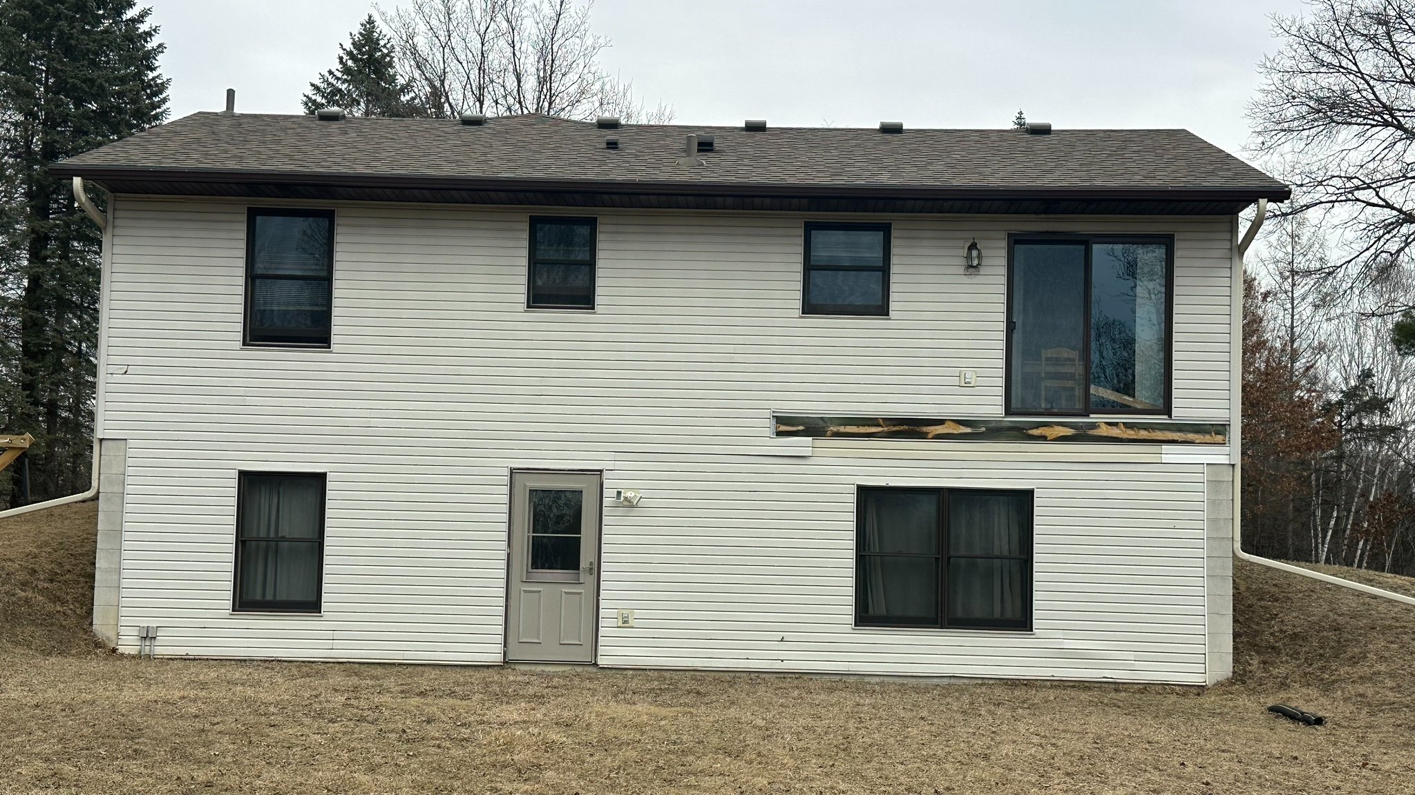Photo of an in progress siding installation at a Scandia, MN home.